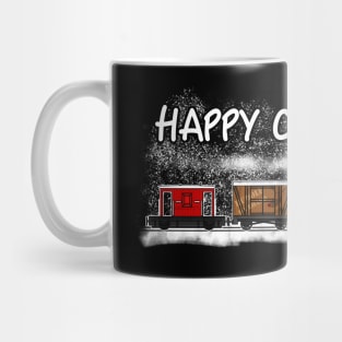 Christmas 2020 Steam Train Locomotive and Wagons Snow Mug